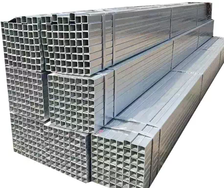 Rectangular hollow GI pipe galvanized steel tube gi square tubing BS 60 Galvanized square steel pipe