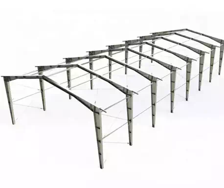 High strength galvanized Q235H light steel structure construction booth