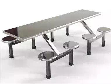The application of stainless steel in dining table and chair