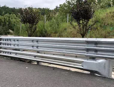 Corrugated guardrail