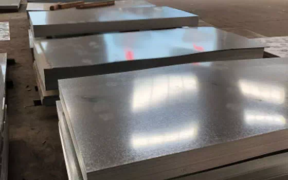 Galvanized sheet has flowers and no flowers difference?