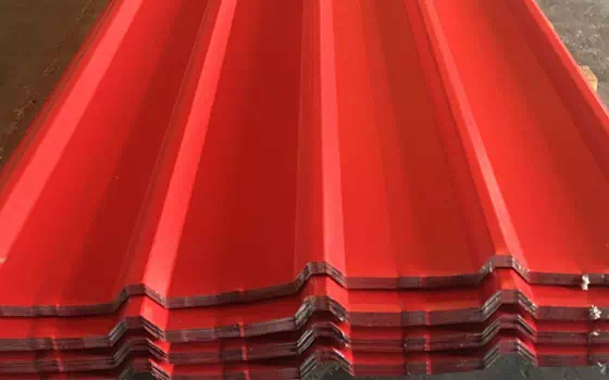 Which construction areas are suitable for colored steel plates?