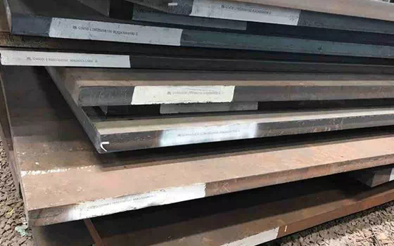 Medium thick carbon steel plate surface treatment technology